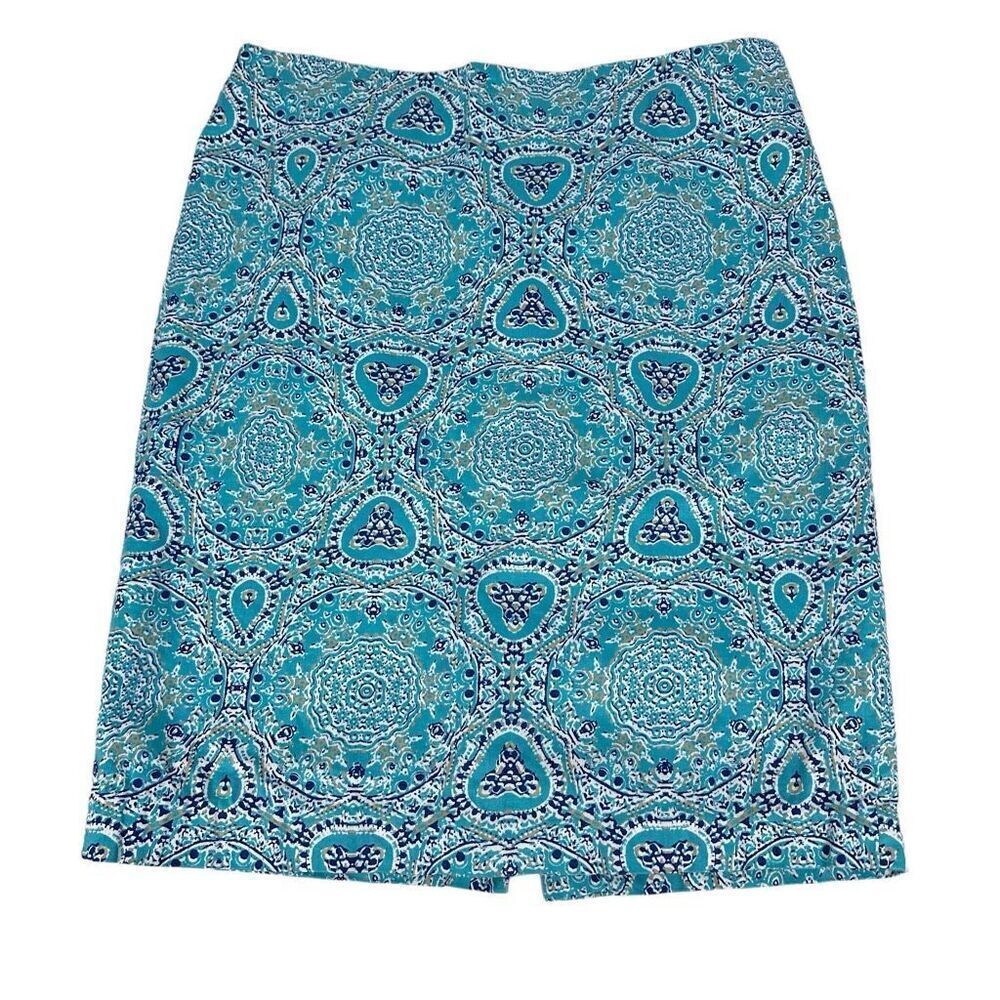 Lord and Taylor Size 6 Printed Straight Skirt